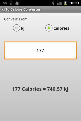 292 kj to calories
