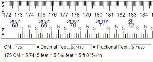 1 ft is equal to how many cm