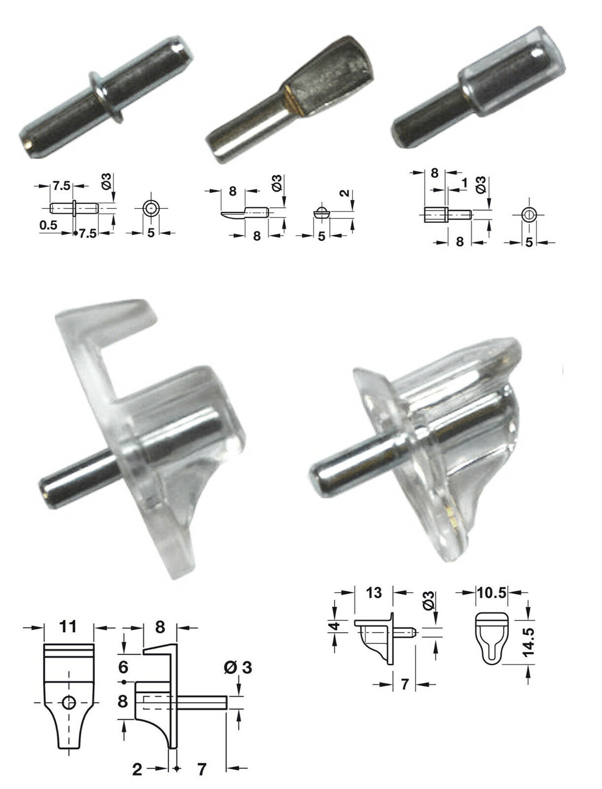 ikea shelf pins