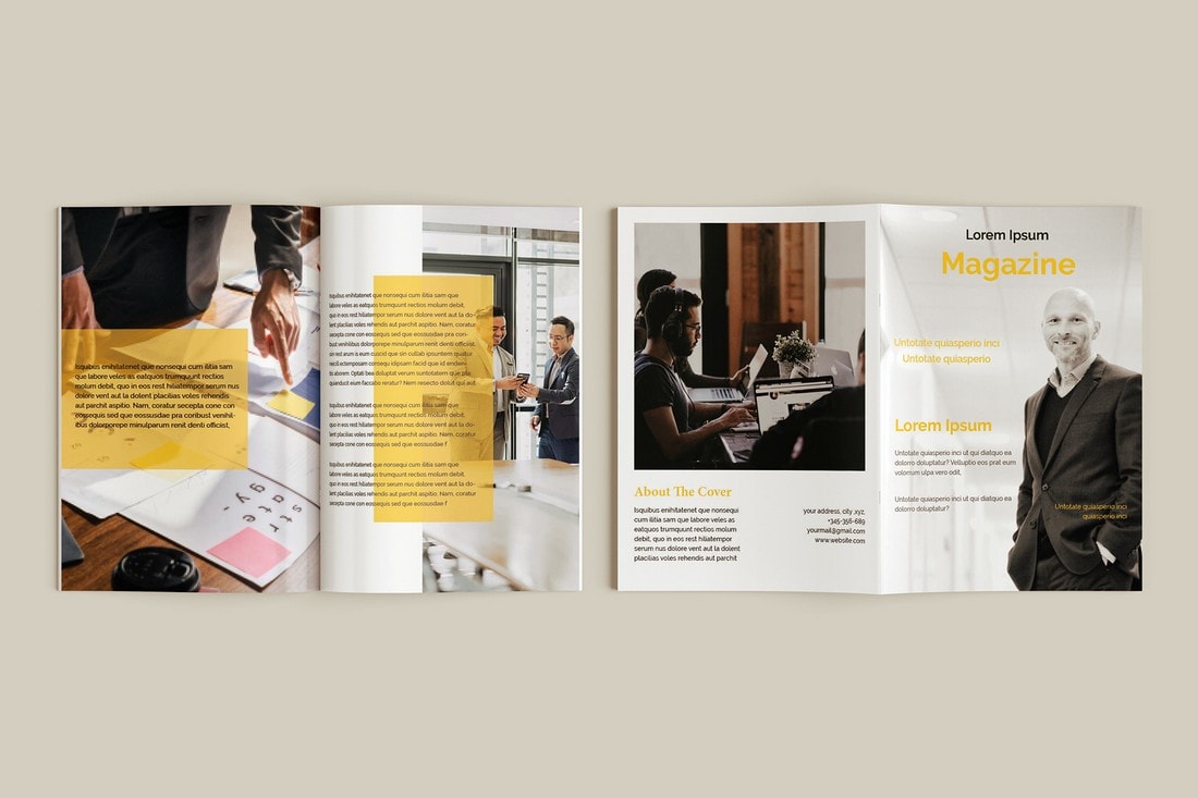 indd magazine template free download