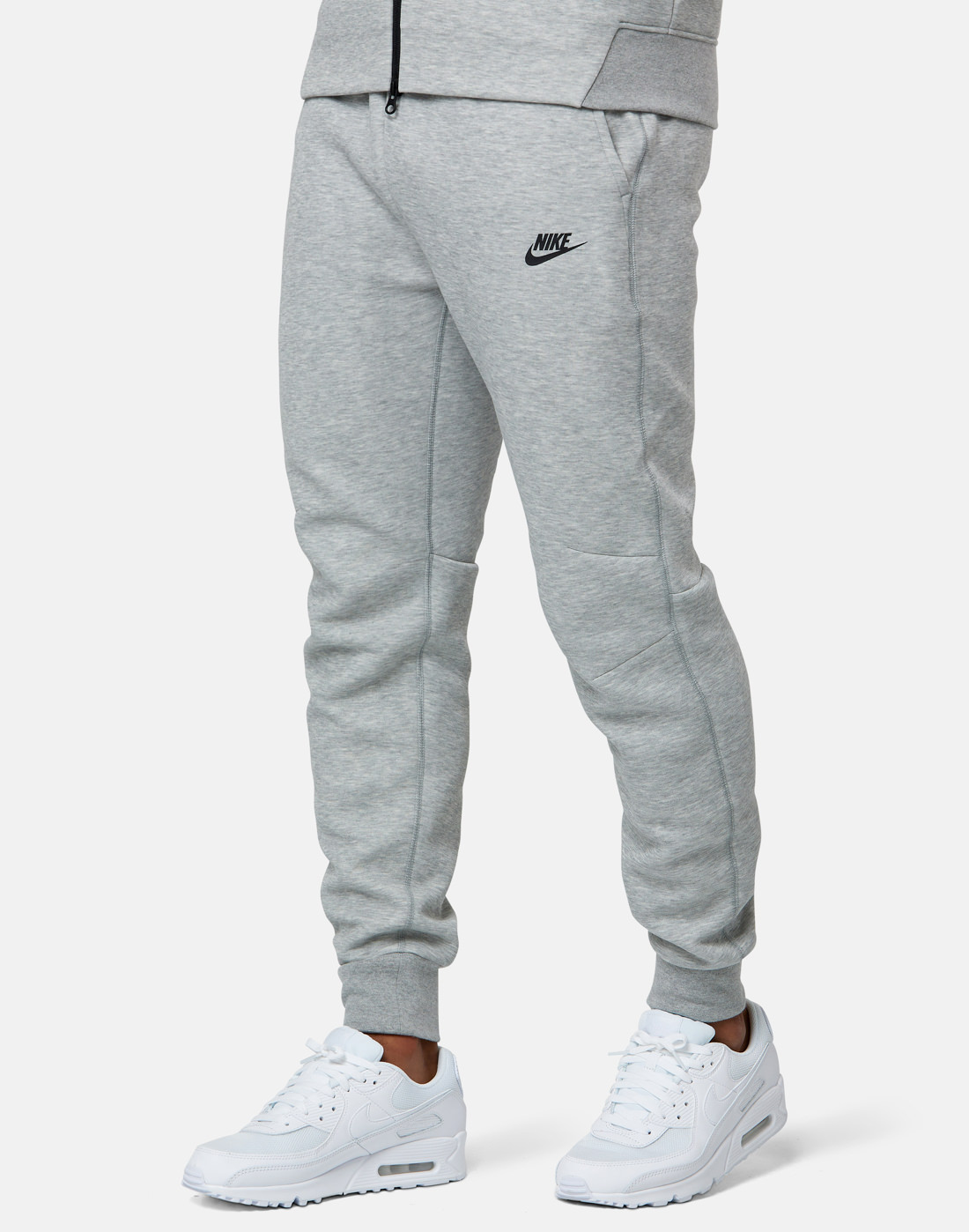 grey tech fleece pants