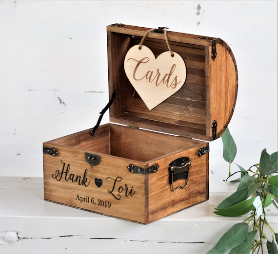 wooden box wedding cards