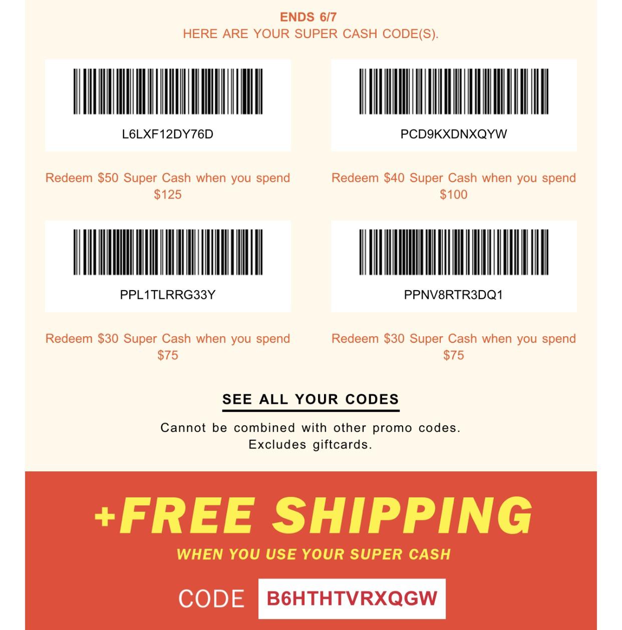 old navy super cash code canada