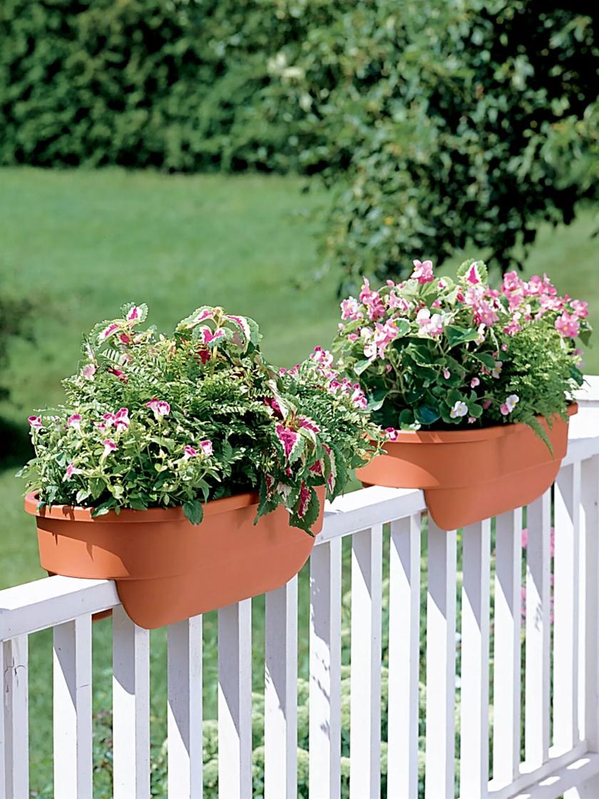 handrail planters