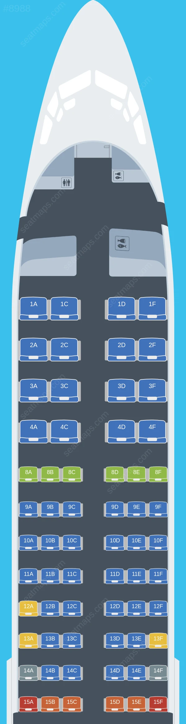 boeing 737-800 seat map