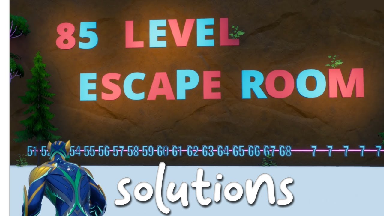 85 level escape room fortnite