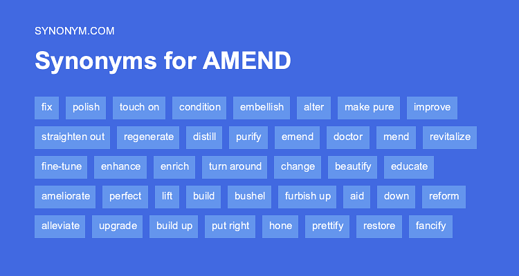 amend synonym