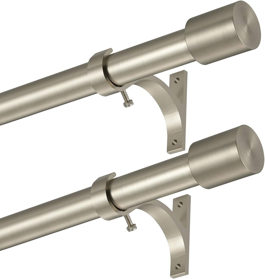 2 pack curtain rods