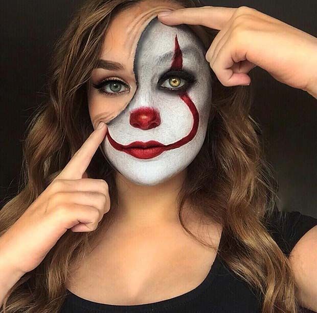 clown make-up halloween