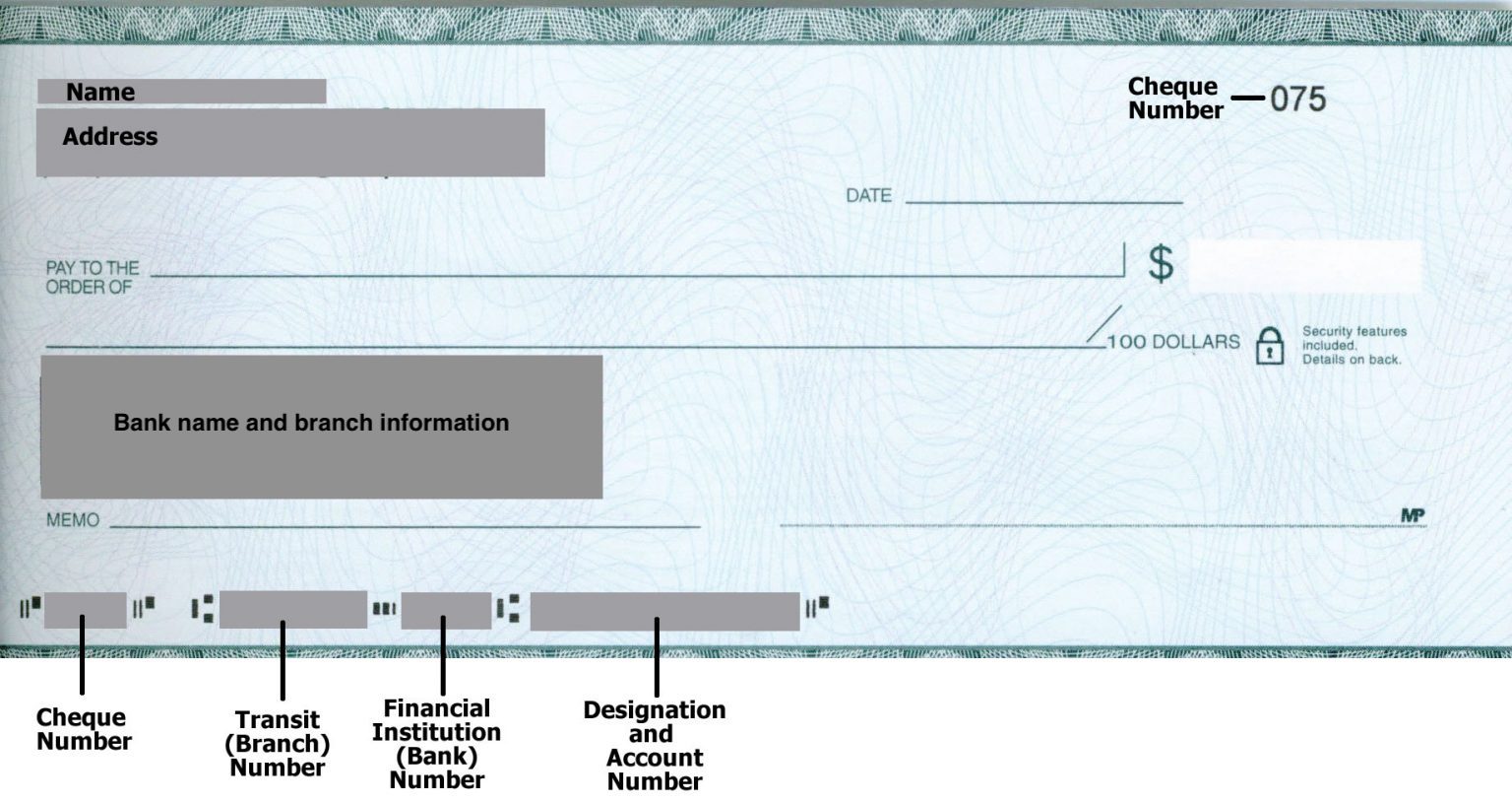 td canada institution number