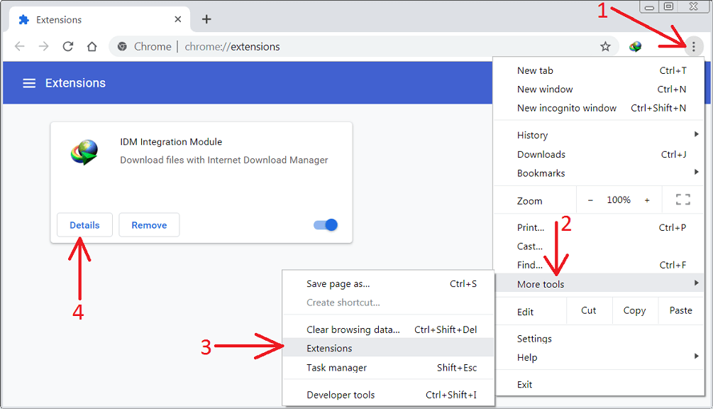 how to enable idm integration in chrome