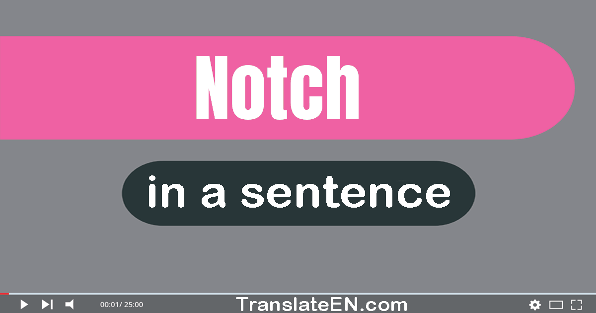 notch in a sentence