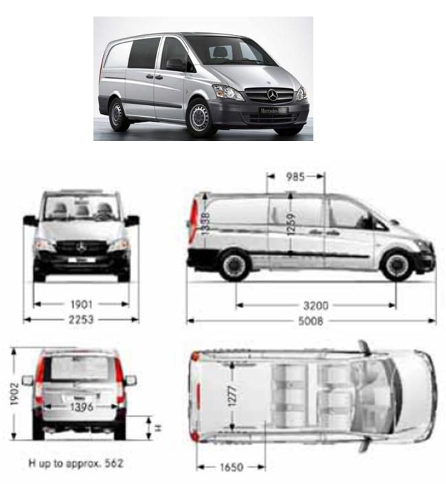 length of mercedes vito lwb