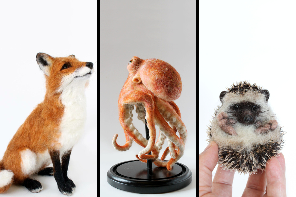 needle felt animals