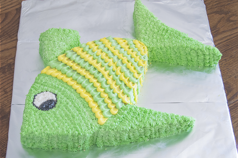 easy fishing birthday cake