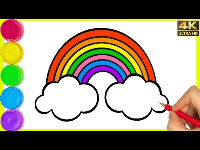 easy rainbow drawing