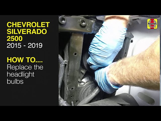 2017 silverado headlight bulb replacement