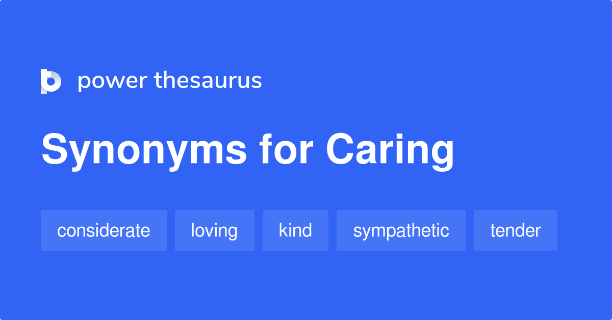 synonyms for caring