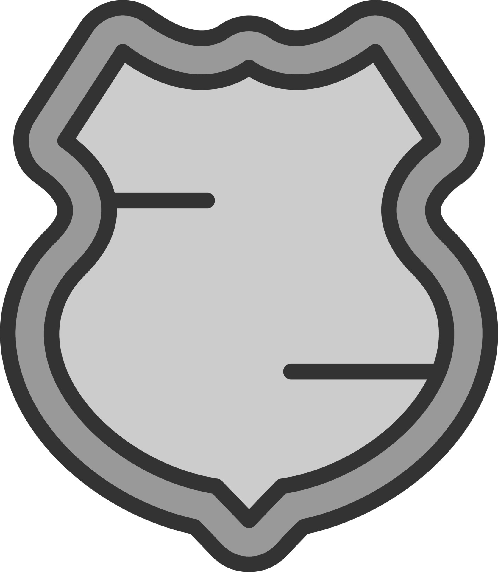 police shield vector