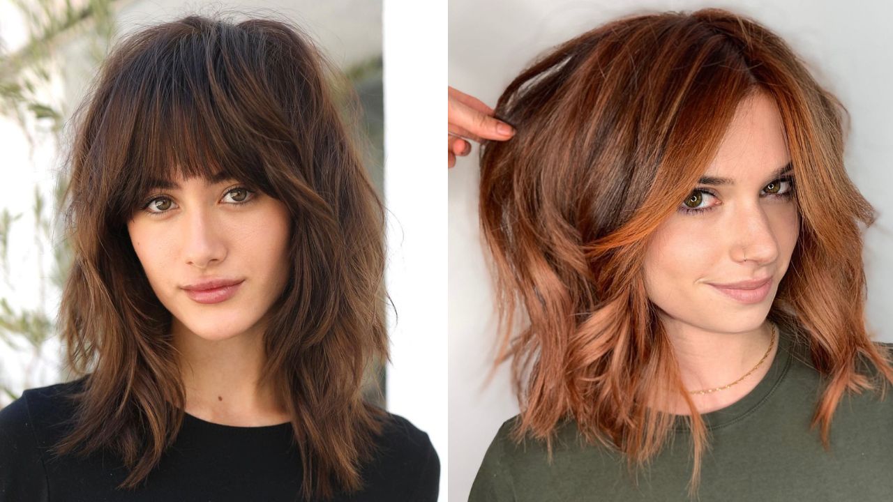 medium haircuts with bangs