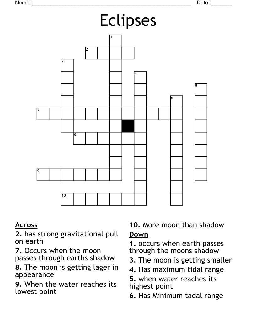 eclipses crossword clue