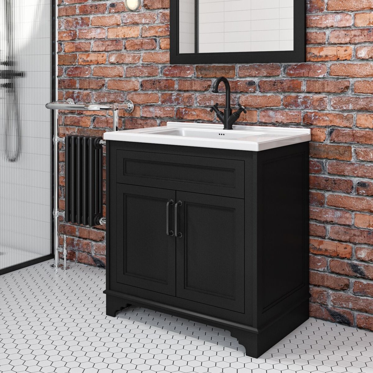 800mm freestanding vanity unit