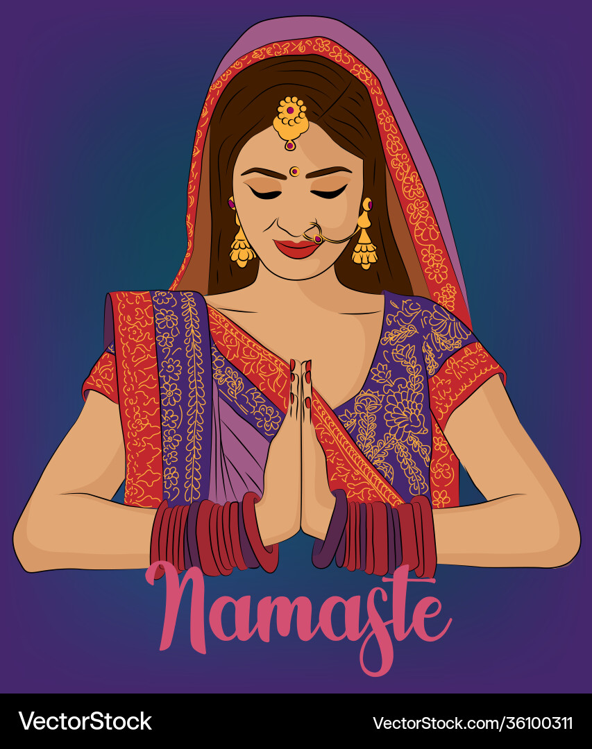 namaste girl images