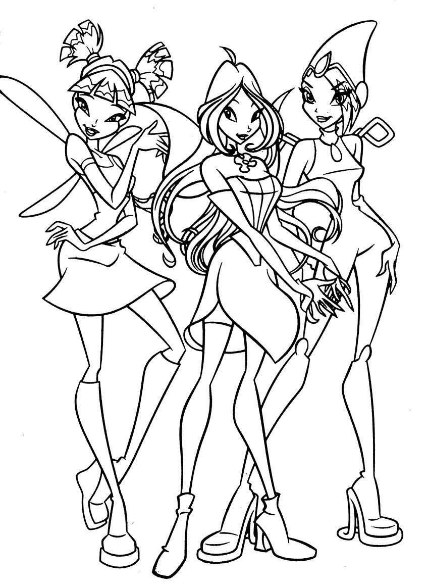 winx coloring pages