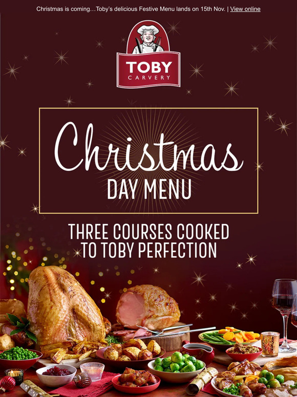 toby carvery christmas 2023