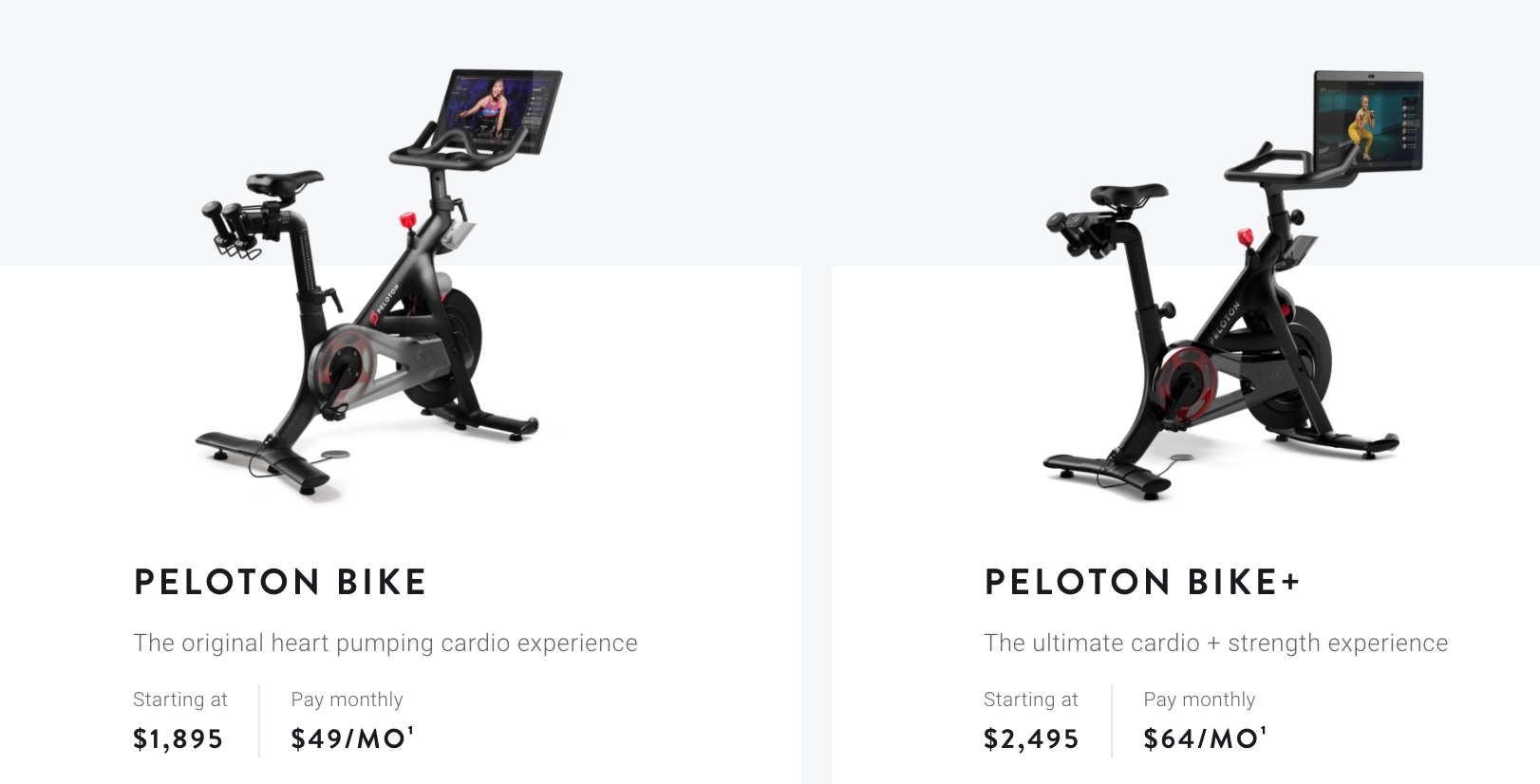 peloton bike vs bike+