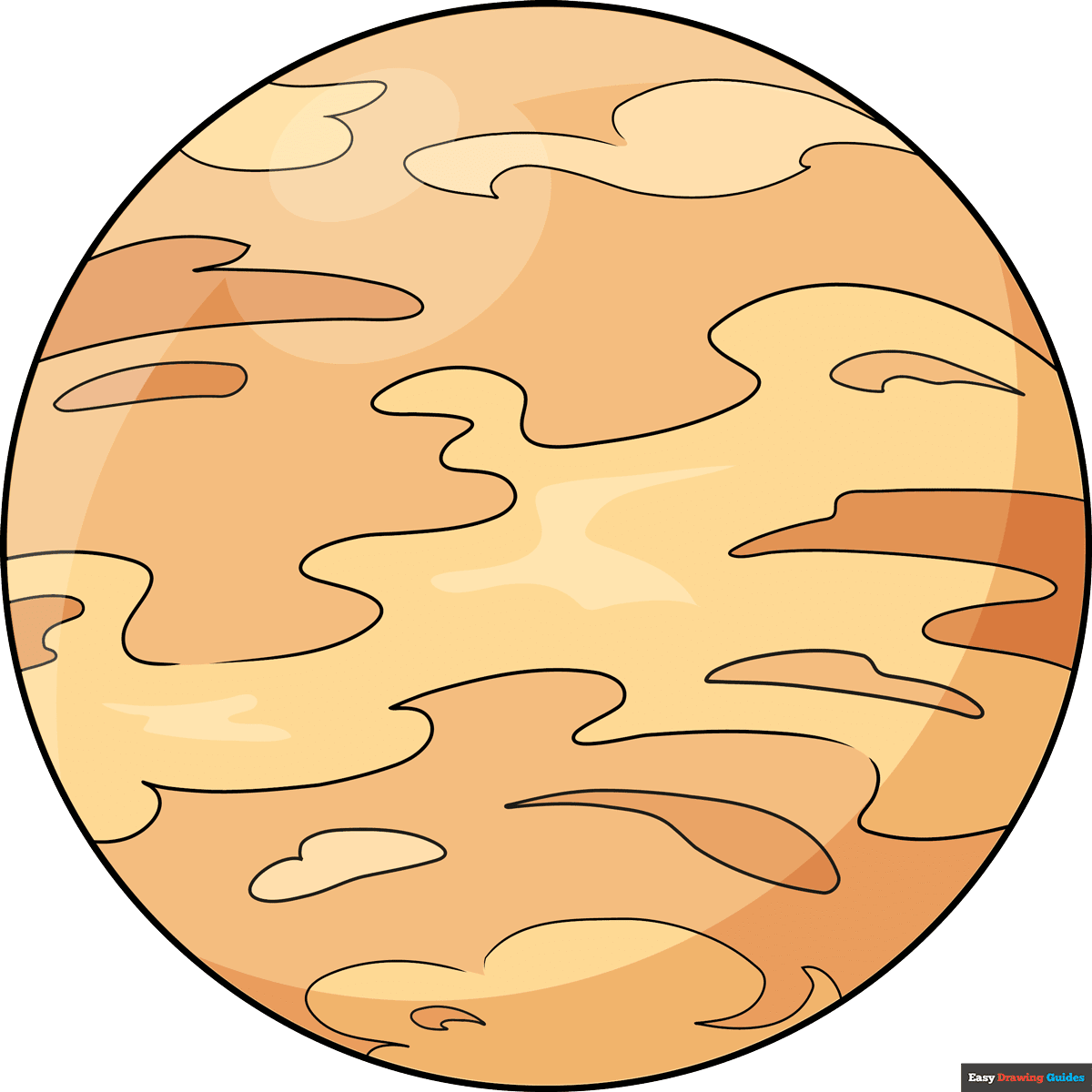 planet venus drawing