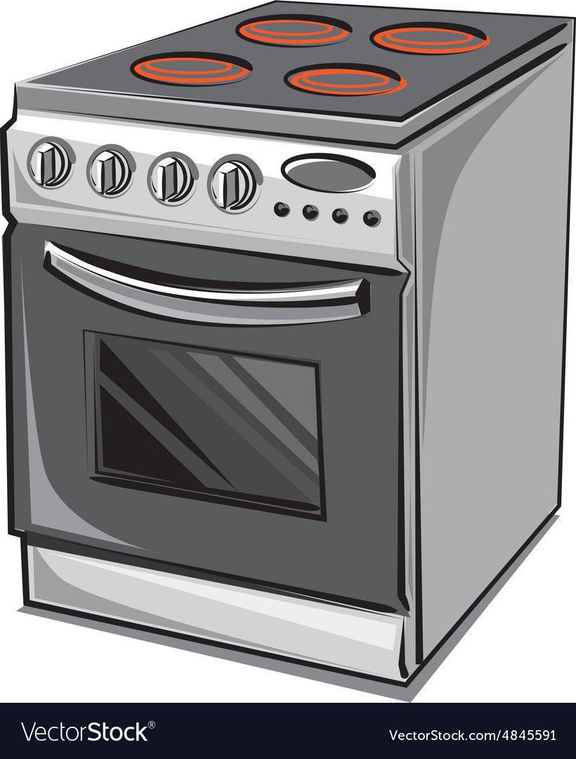 electric stove clipart