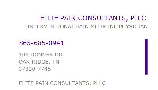 elite pain consultants oak ridge tn