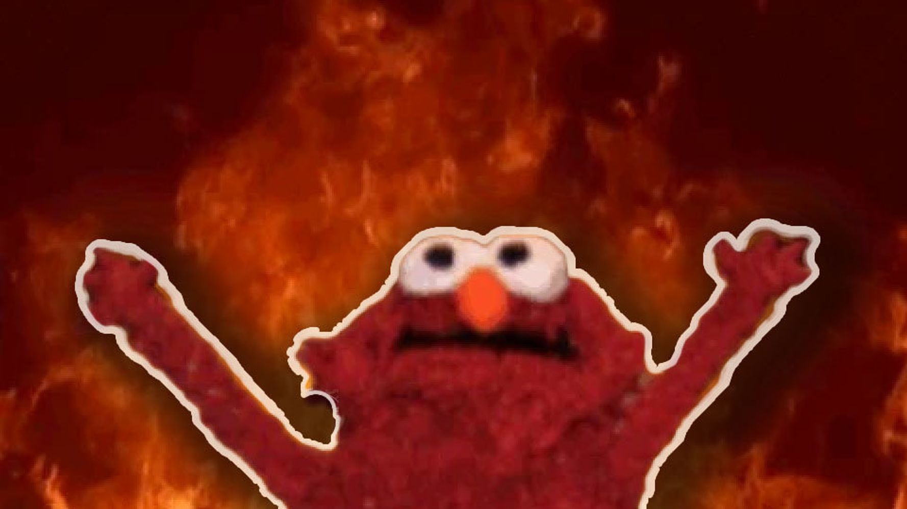 elmo fire meme meaning