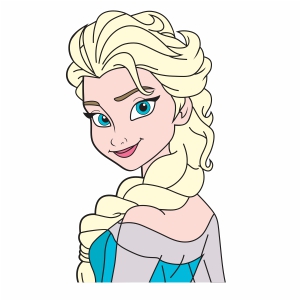 elsa face clipart