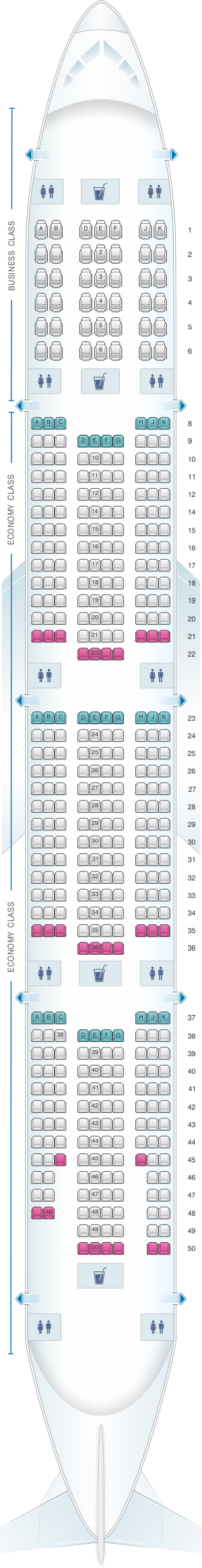 emirates seat map 777