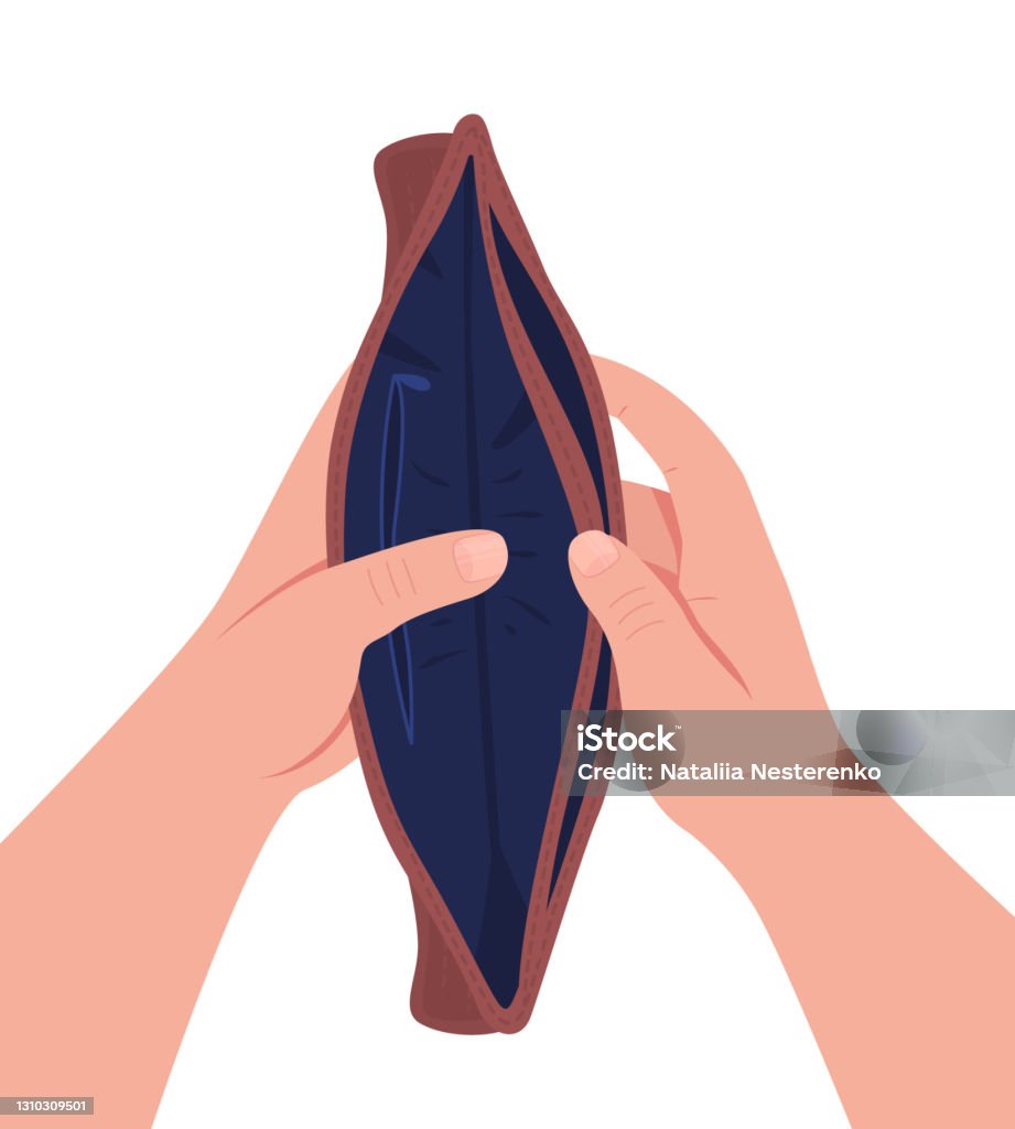 empty wallet clipart