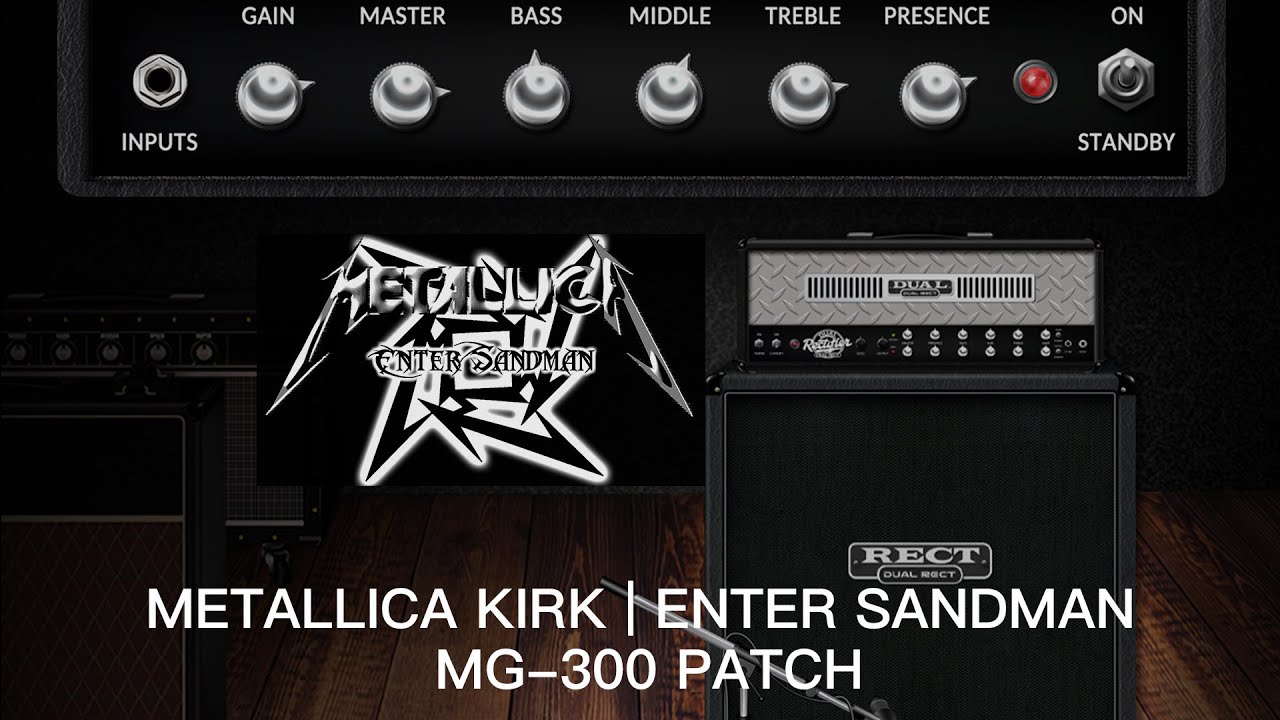 enter sandman amp settings