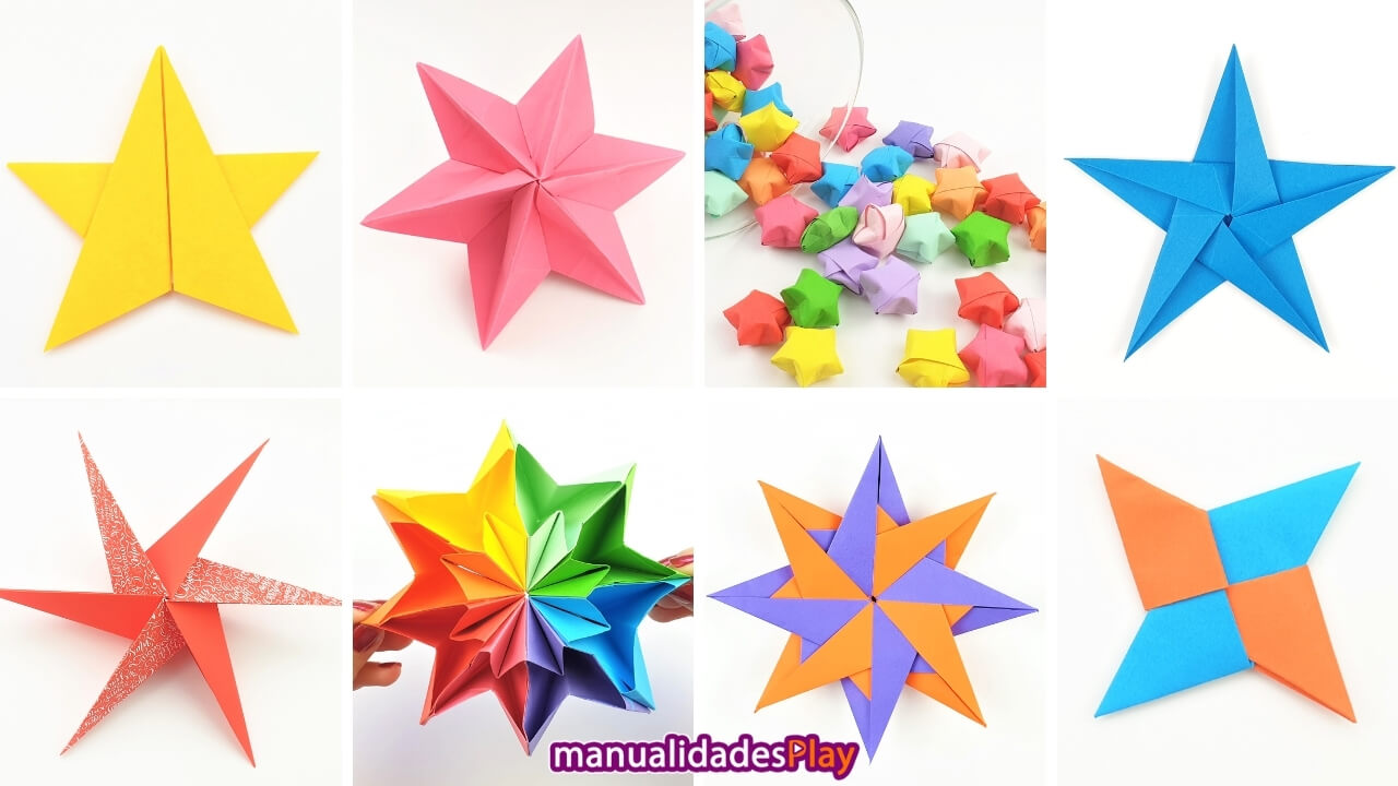 estrellas de papel paso a paso faciles