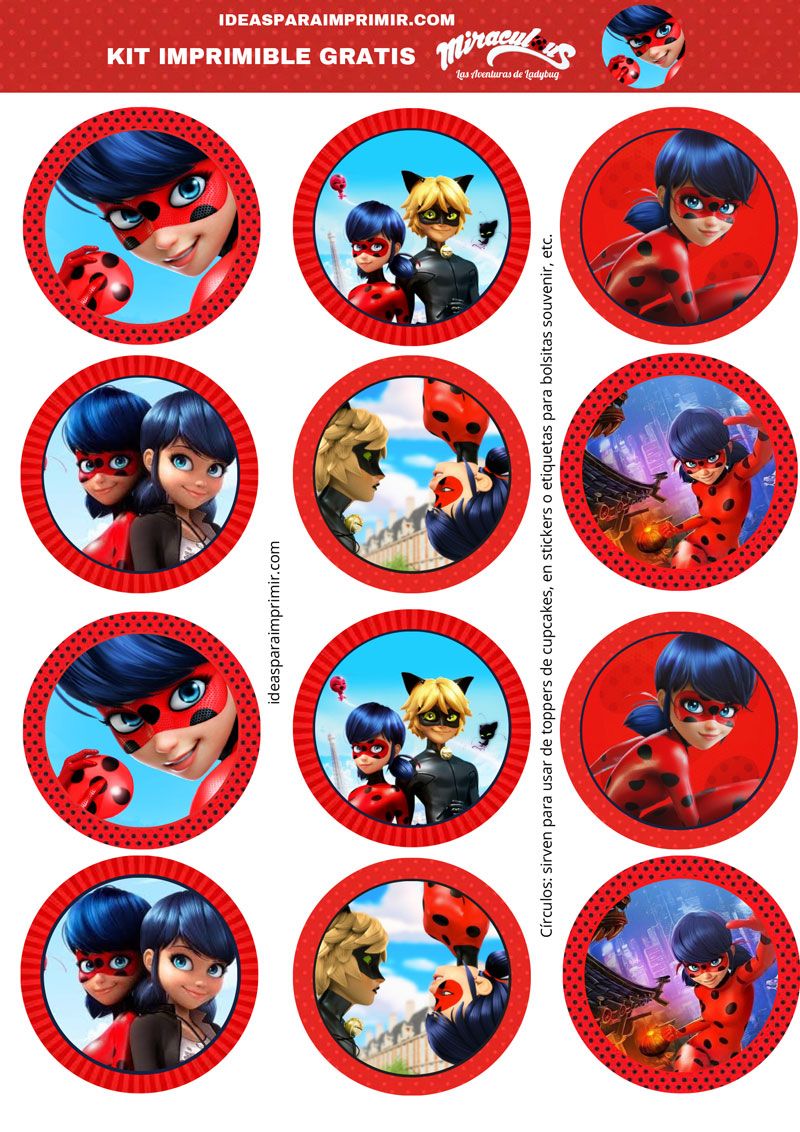 etiquetas de ladybug para imprimir gratis