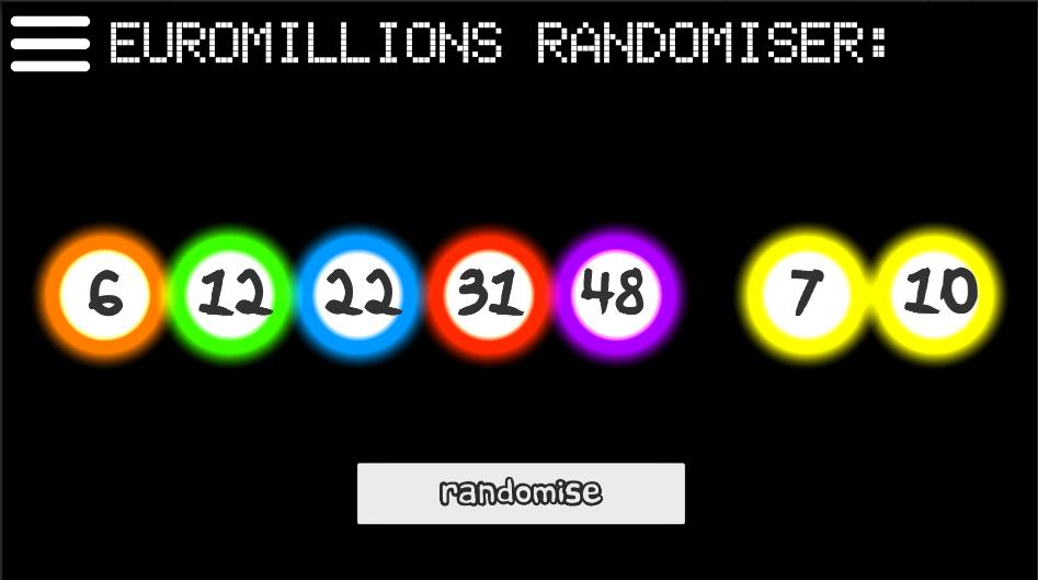 euromillions random numbers