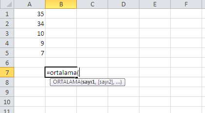 excel yüzdeli ortalama alma