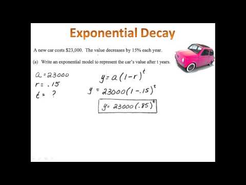 exponential decay word problems worksheet