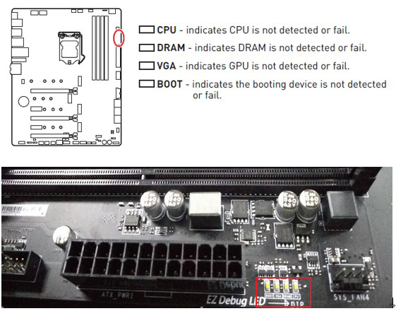 ez debug led msi