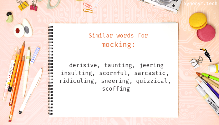 synonym for mocking