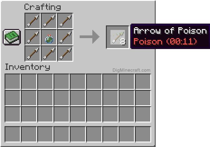 how to make arrows in minecraft