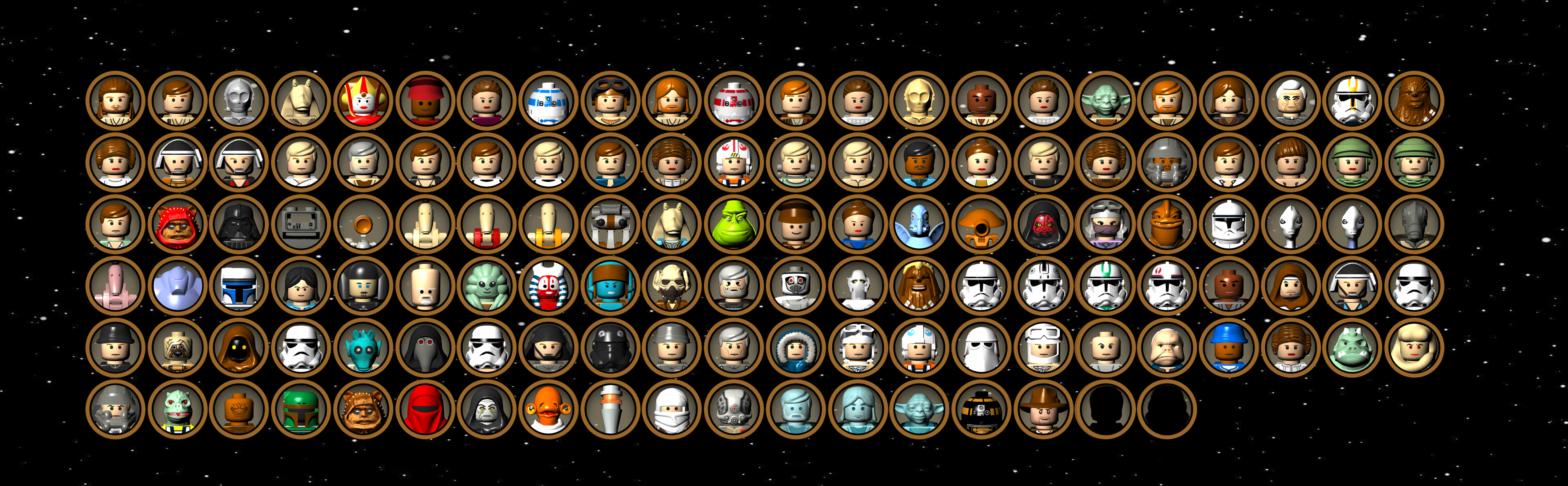 lego star wars character circles