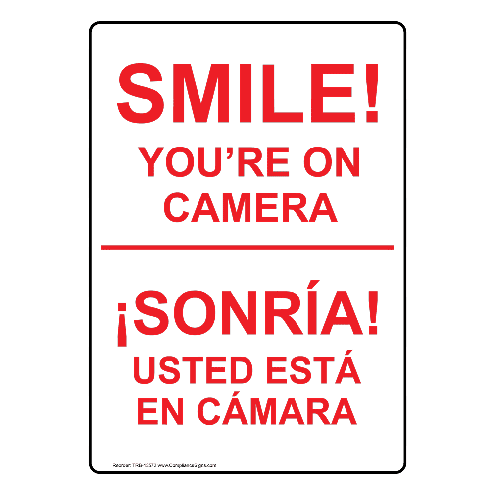 smile your on-camera signs