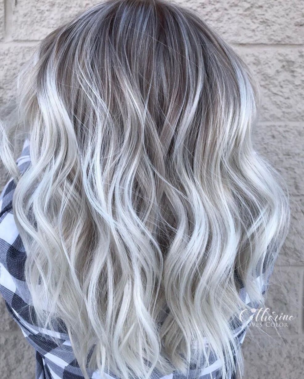 silver highlights on blonde hair
