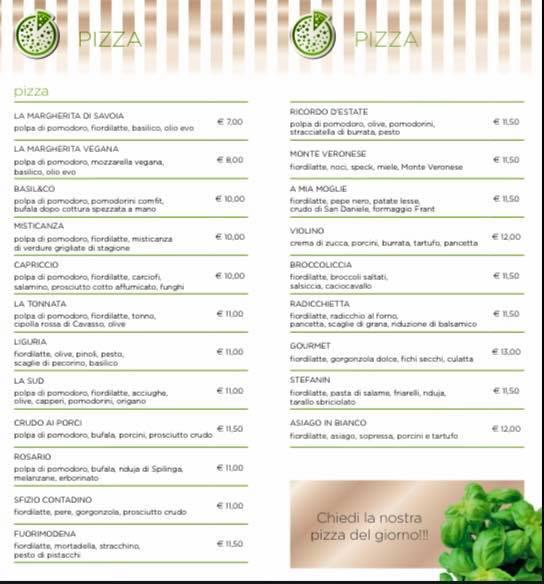 bazil and co. menu